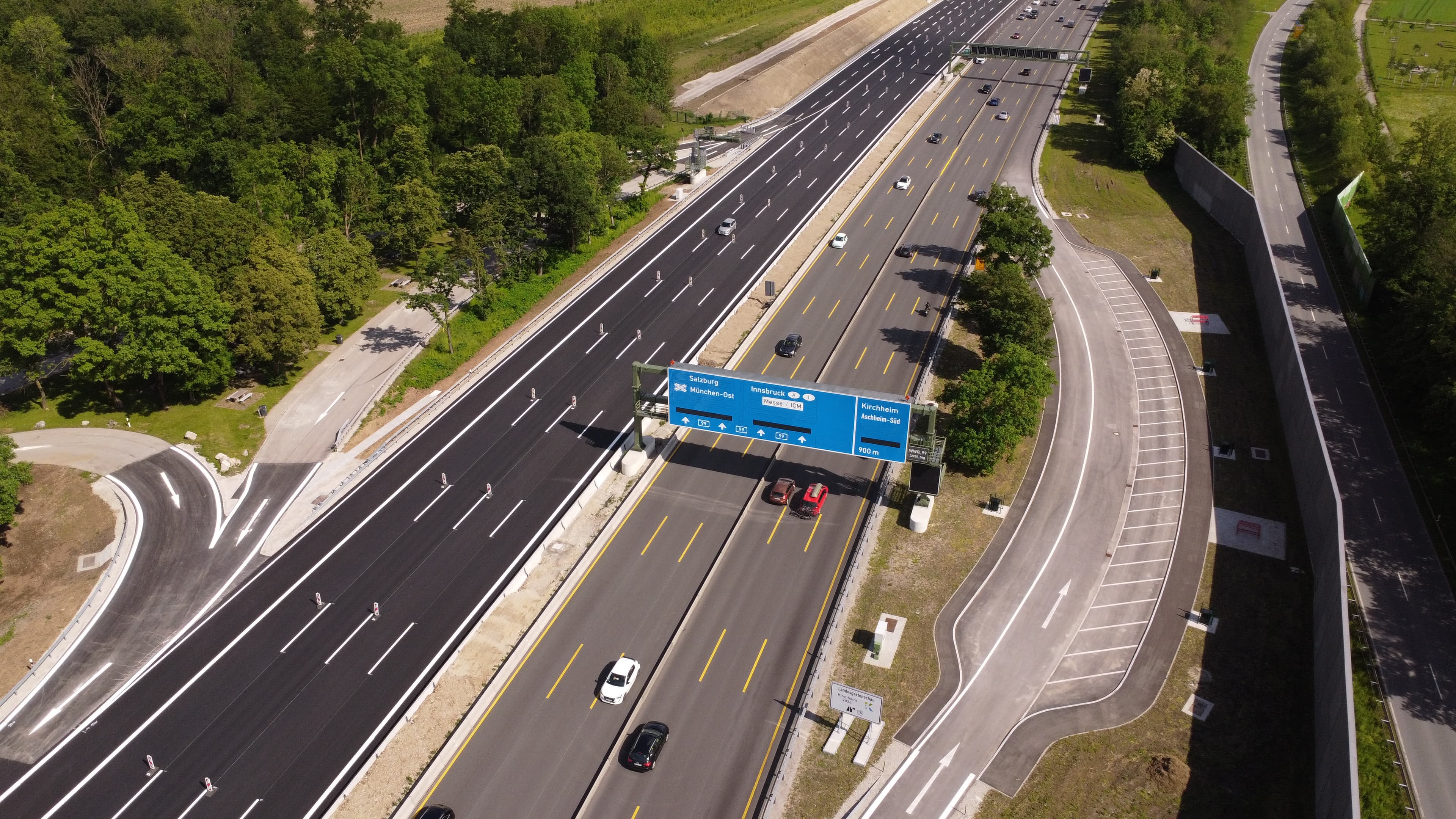 A 99 Autobahnring München: achtstreifiger Ausbau - BA II