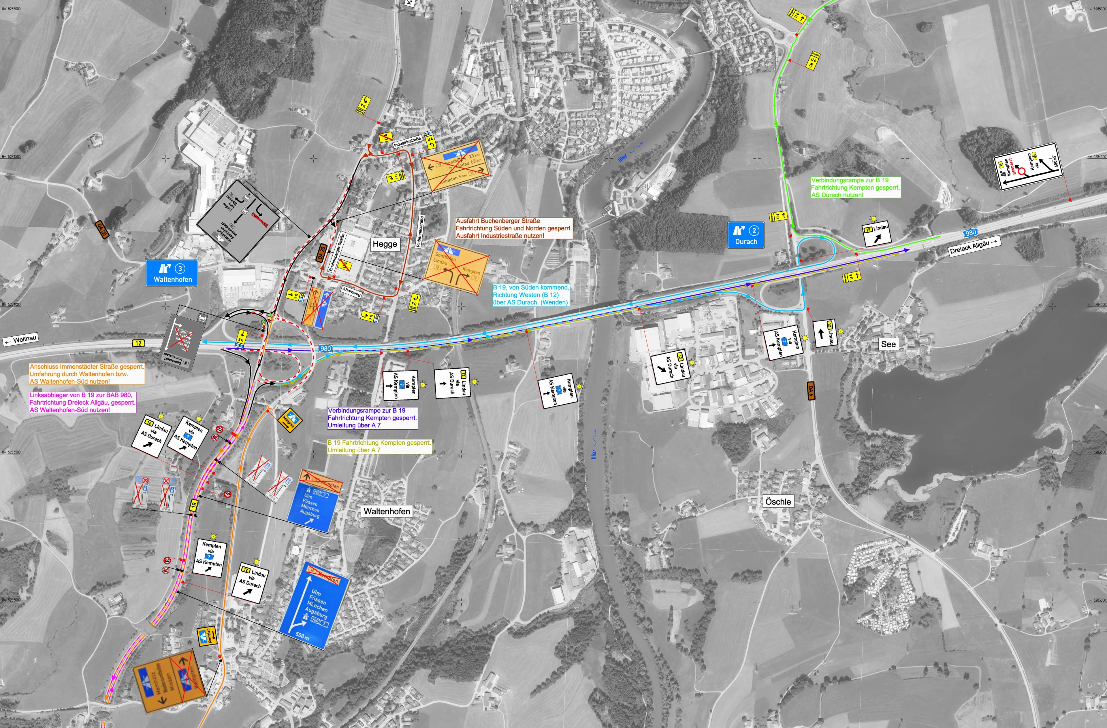 B 19 Oberstdorf - Kempten: Erneuerung AS Waltenhofen bis Kempten